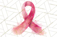 Watercolor Pink Ribbon Clipart, Breast Cancer Awareness PNG Product Image 2