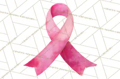 Watercolor Pink Ribbon Clipart, Breast Cancer Awareness PNG Product Image 4