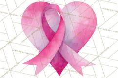 Watercolor Pink Ribbon Clipart, Breast Cancer Awareness PNG Product Image 3