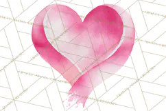 Watercolor Pink Ribbon Clipart, Breast Cancer Awareness PNG Product Image 4