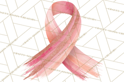 Watercolor Pink Ribbon Clipart, Breast Cancer Awareness PNG Product Image 4