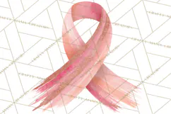 Watercolor Pink Ribbon Clipart, Breast Cancer Awareness PNG Product Image 4