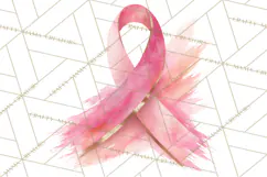 Watercolor Pink Ribbon Clipart, Breast Cancer Awareness PNG Product Image 5