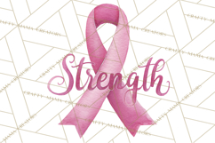 Watercolor Pink Ribbon Clipart, Breast Cancer Awareness PNG Product Image 3