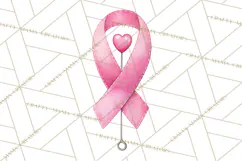 Watercolor Pink Ribbon Clipart, Breast Cancer Awareness PNG Product Image 4