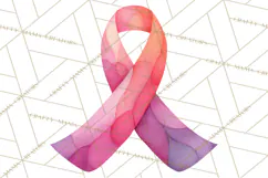 Watercolor Pink Ribbon Clipart, Breast Cancer Awareness PNG Product Image 5