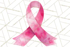 Watercolor Pink Ribbon Clipart, Breast Cancer Awareness PNG Product Image 3