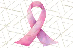 Watercolor Pink Ribbon Clipart, Breast Cancer Awareness PNG Product Image 5