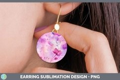 GorgeousWatercolor Round Earrings design.