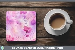 GorgeousWatercolor Square Coaster design.