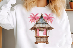 Watercolor Pink Summer Clipart Product Image 3