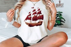 Watercolor Pirate Ship Clipart Bundle Product Image 2
