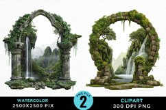 Watercolor Pirates Cove Exquisite Clipart Product Image 1