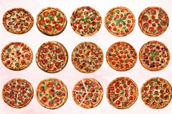 Watercolor Pizza Clipart Bundle Product Image 3