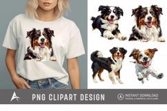 Watercolor Playful Farm Dog Clipart Product Image 1