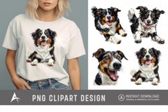 Watercolor Playful Farm Dog Clipart Product Image 1