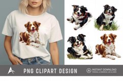 Watercolor Playful Farm Dog Clipart Product Image 1