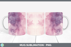 GorgeousWatercolor Mug Wrap design.