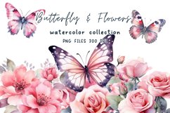 Flowers Watercolor Clipart Product Image 1