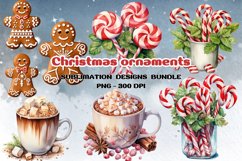 Watercolor Christmas Clipart Bundle, Christmas Png Product Image 1