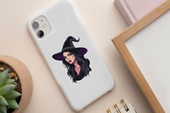 Watercolor Witch Sticker Clipart Bundle Product Image 5