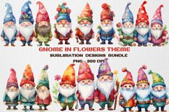 Autumn Gnomes Bundle clipart Sublimation Product Image 1