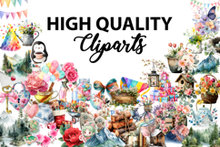 2000 Watercolor PNGs &amp; Digital Papers Bundle Pack Product Image 5