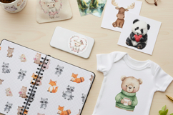 2000 Watercolor PNGs &amp; Digital Papers Bundle Pack Product Image 10