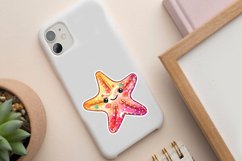 Watercolor Starfish Sticker Bundle Product Image 5