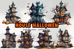 House Halloween Clipart Product Image 1