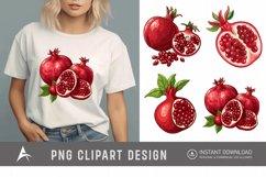Watercolor Pomegranate Clipart Product Image 1