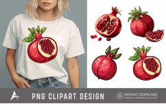 Watercolor Pomegranate Clipart Product Image 1