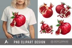 Watercolor Pomegranate Clipart Product Image 1