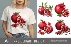 Watercolor Pomegranate Clipart Product Image 1