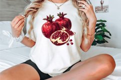 Watercolor Pomegranate Clipart Bundle Product Image 2