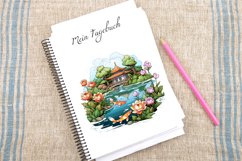 Watercolor Pond Clipart Bundle Product Image 4