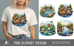 Watercolor Pond Clipart Product Image 1