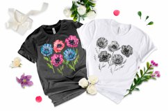 Watercolor poppies sublimation