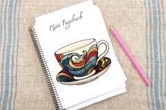Watercolor Porcelain Cups Clipart Bundle Product Image 4