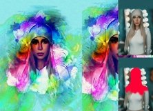 Watercolor Portrait Art Product Image 15