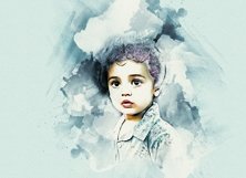 Watercolor Portrait Art Product Image 5