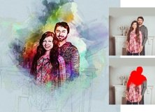 Watercolor Portrait Art Product Image 11