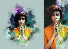 Watercolor Portrait Art Product Image 12