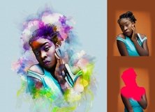 Watercolor Portrait Art Product Image 4