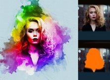 Watercolor Portrait Art Product Image 8