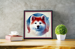 Watercolor Portraits of Akita Inu Product Image 2