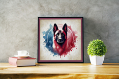 Watercolor Portraits of Belgian Malinois Product Image 5