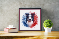 Watercolor Portraits of Border Collie Product Image 5