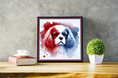 Watercolor Portraits of Cavalier King Charles Spaniel Product Image 3