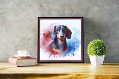 Watercolor Portraits of Dachshund Product Image 2